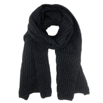 black alpaca scarf