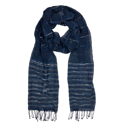 blue ethiopia scarf